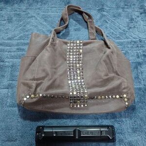 Japanese Brand Leather Studded Bag